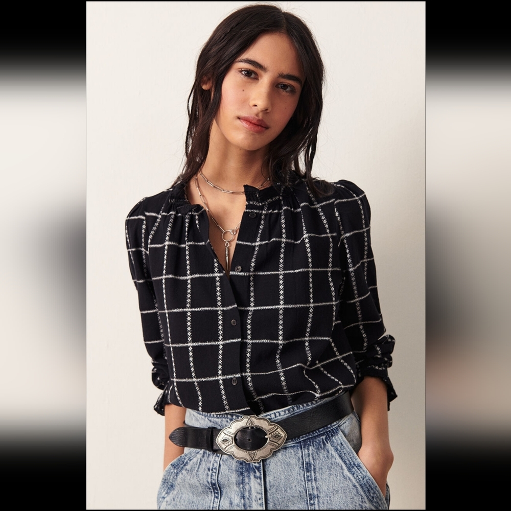 Checked Shirt - Patsy Black - Ba&sh